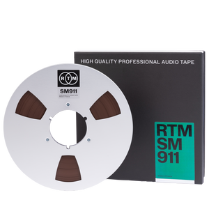 1/4" SM911 Tape on 10.5 inch metal reel in cardboard box