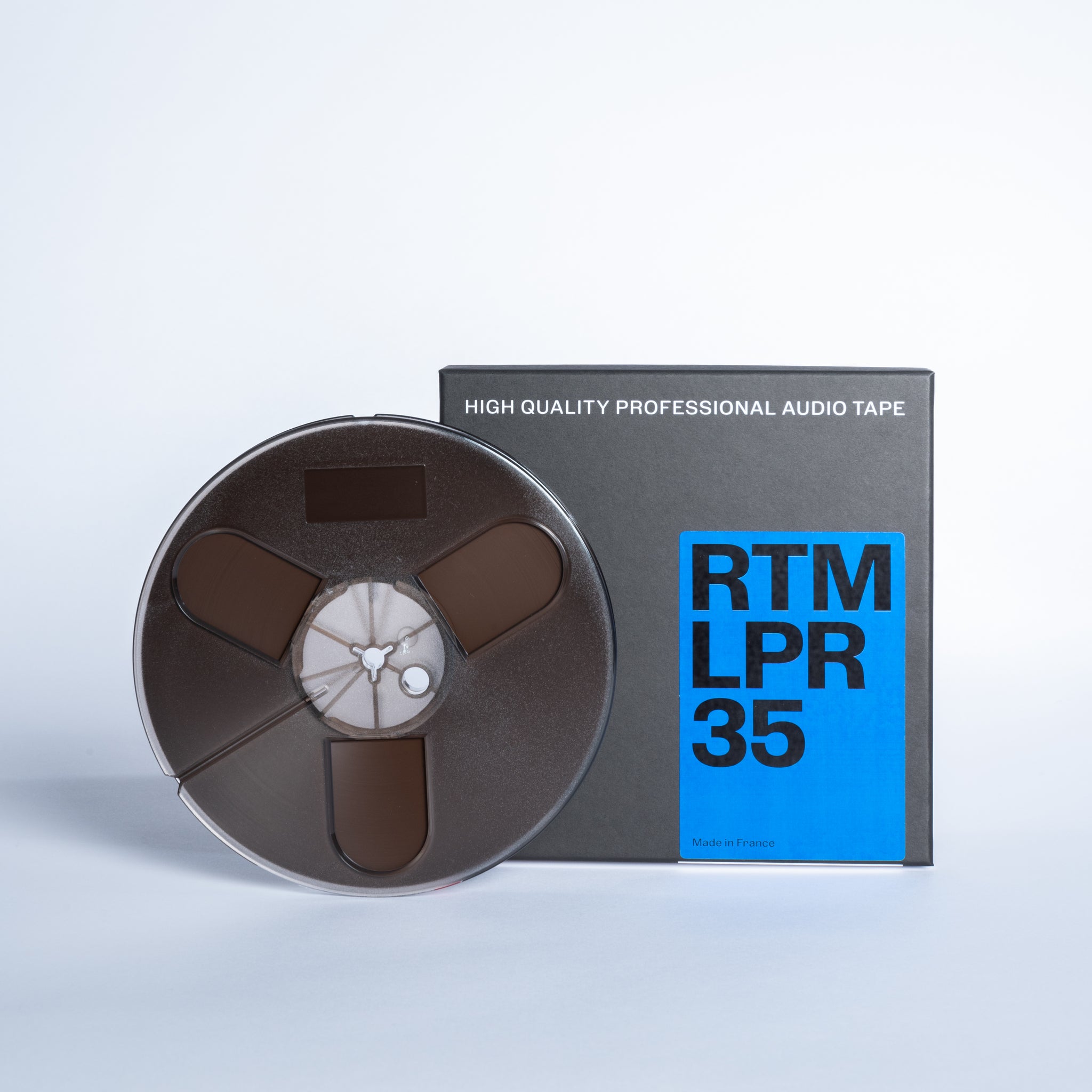 1/4 LPR35 Tape on 7 inch plastic reel in cardboard box –