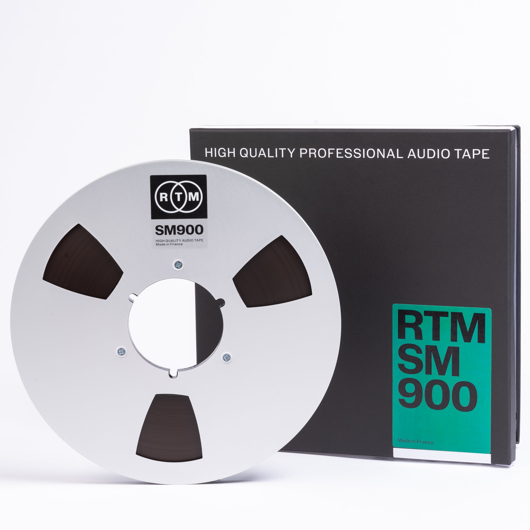 1/4" SM900 Tape on 10.5 inch metal reel in cardboard box